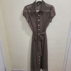 MSK Vintage Polka Dot Dress